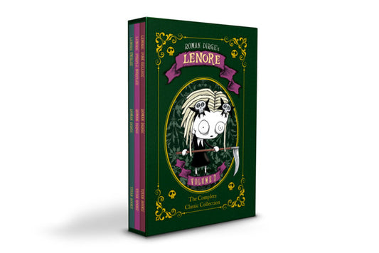 Lenore HC Slipcase Set: Swirlies, Purple Nurples, Pink Bellies - On Sale Date: October 14, 2026